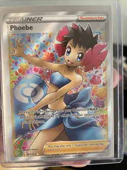 Pokemon TCG Phoebe Sword & Shield Battle Styles Trainer Card 161/163 - Image 1
