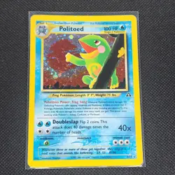 Politoed - 8/75 - Holo Rare - Neo Discovery - Pokemon Card - HP - Image 1