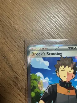 Brock's Scouting Full Art 179/159 Journey Together NM Pokemon Card - Image 5