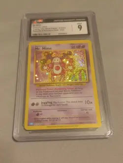 Pokemon TCG Mr. Mime Holo Rare Card 013/034 Classic Collection CGC 9 Mint - Image 1
