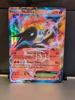 Pokemon TCG English Card Plasma Storm Moltres EX 14/135 Holo - Image 1