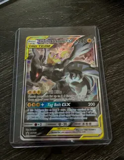 Pokemon Pikachu & Zekrom GX SM168 Full Art Holo Ultra Rare Card - Image 1