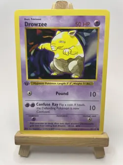 DROWZEE Pokemon Card - WOTC - 1st Edition - Base Set - Shadowless - 49/102 - NM - Image 1