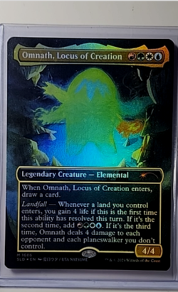 2024 MTG Magic The Gathering SLD Borderless Foil #1686 Omnath Locus of Creation - Image 1
