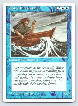 Water Elemental MTG Alternate 4th Edition Magic The Gathering Uncommon 1995 NM - Image 1