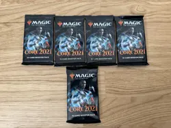 Lot of 5 Magic The Gathering MTG Sealed Packs Core 2021 English - Image 1