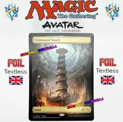 MTG Command Tower PROMO 0002 TEXTLESS FOIL AVATAR The Last Airbender - Image 1