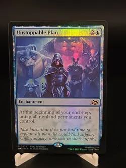 Magic MTG Unstoppable Plan DFT 0072 FOIL Rare - NM condition - Image 1