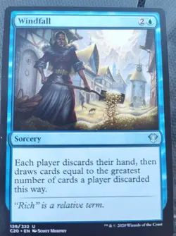 MTG Windfall Magic: The Gathering Commander 2020 Uncommon #128 - Image 1