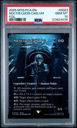 4536 Noctis Lucis Caelum 2025 MTG Final Fantasy #0023 Foil PSA 10 - Image 1