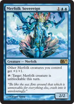 1x Merfolk Sovereign - Foil Moderate Play MTG Magic - Kid Icarus - - Image 1