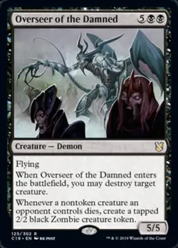 Overseer of the Damned - Commander 2019 #125/302 MTG Magic The Gathering - Image 1