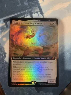 Magic: The Gathering Foil Aang, Airbending Master Extended Art Foil NM - Image 3