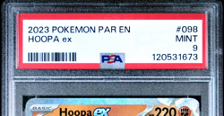2023 Pokemon PAR EN Hoopa EX 098/182 MINT PSA 9 - Image 2
