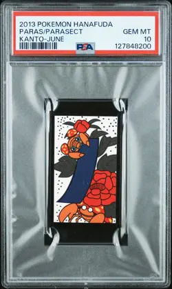 2013 POKEMON HANAFUDA KANTO JUNE PARAS/PARASECT PSA 10 - Image 1