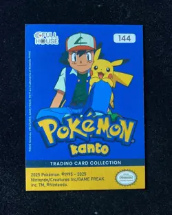 2025 Full House Pokemon TCG Kanto Gold Holo #144 Articuno n21 - Image 2