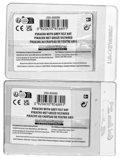 (2) Lot 2023 Pokemon X Van Gogh Promo Pikachu With Grey Felt Hat Black Star #085 - Image 2