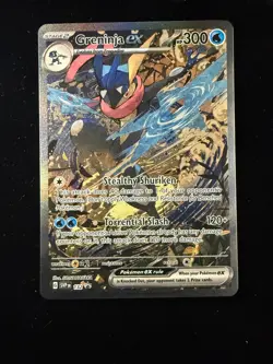 2024 Pokemon Greninja Ex 132 Promo SV: Shrouded Fable English Near Mint - Image 1
