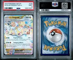 2024 POKEMON SSP EN-SURGING SPARKS #133 ALOLAN EXEGGUTOR EX PSA 9 - Image 3