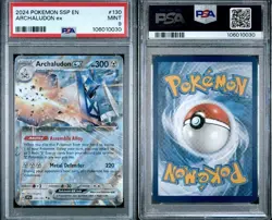 2024 POKEMON SSP EN-SURGING SPARKS #130 ARCHALUDON EX PSA 9 - Image 3