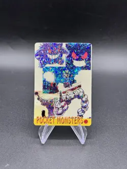 Gengar Onix Holo Pokemon Vintage Pocket Monsters Vending Prism Sticker 62 - Image 1