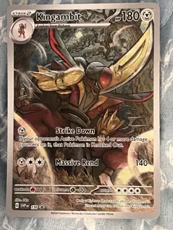 Kingambit 130 Black Star Promo Scarlet & Violet Pokemon TCG Holo - Image 1
