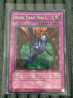 Yugioh Acid Trap Hole DDS-005 Secret Rare - Image 1