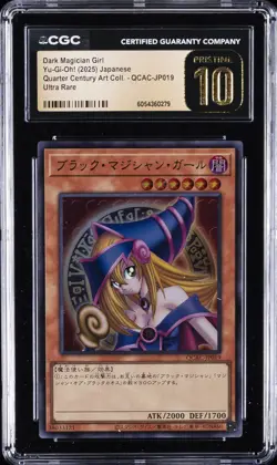 2025 YU-GI-OH! JAPANESE #QCAC-JP019 DARK MAGICIAN GIRL CGC 10 PRISTINE - Image 1