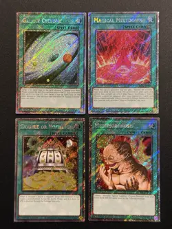 2025 YUGIOH RA04 1ST ED PLATINUM SECRET RARE METAMORPHOSIS NM BONUS SET - Image 1