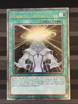 Yugioh | Miracle Contact | RA03 | Quarter Century Rare | 1st Edition | NM - Image 1