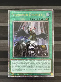 Yugioh | Forbidden Droplet | RA01 | Quarter Century Rare | 1st Edition | NM - Image 1