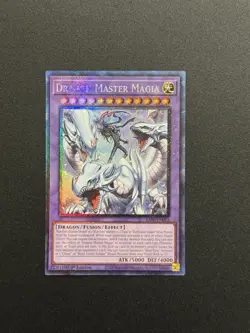 2025 YUGIOH RA04 QCR COLLECTORS RARE DRAGON MASTER MAGIA NM ?? - Image 1