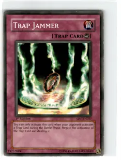Yu-Gi-Oh! Trap Jammer Common SD1-EN027 Moderately Played 1st Edition - Image 1