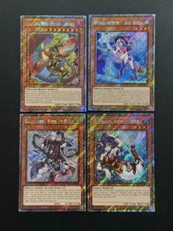 2025 YUGIOH RA04 1ST ED PLATINUM SECRET RARE SAGE WITH EYES OF BLUE NM BONUS SET - Image 1