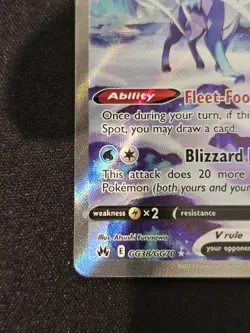 NM Suicune v Crown Zenith Galarian Gallery Holo Ultra Rare Card GG38 - Image 5