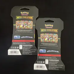 2 Pack Pokemon Mega Evolution Sleeved Booster Packs TCG Trading Card Game Sealed - Image 2