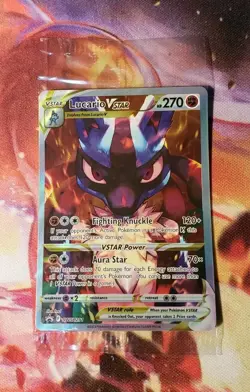 Pokemon Card Lucario VSTAR SWSH291 Black Star Promo Crown Zenith ETB Sealed - Image 1