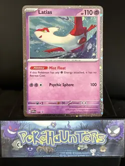 Pokemon Card Latias SVP 139 Stellar Crown Black Star Promo Cosmic Holo NM - Image 1
