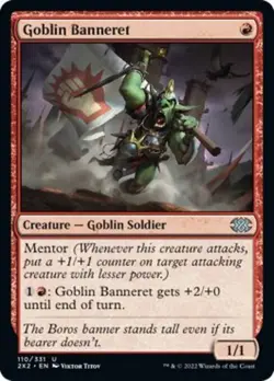 1x Goblin Banneret - NM Eng MTG - Double Masters 2022 - Image 1