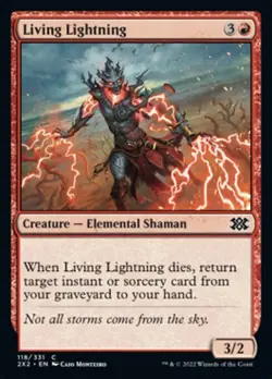 1x Living Lightning - NM Eng MTG - Double Masters 2022 - Image 1