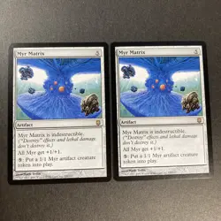 Set of x2, MTG Myr Matrix Darksteel Regular - Image 1