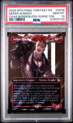 123903130 Seifer Almasy 2025 MTG Final Fantasy #0534 Surge Foil PSA 10 - Image 1
