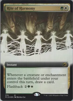 (Foil) MTG Rite of Harmony (Extended Art) R Innistrad: Midnight Hunt 374 NM - Image 1