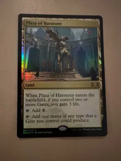 MTG - Plaza of Harmony FOIL - Ravnica Allegiance - NM - Image 1