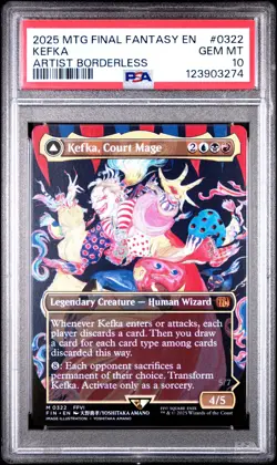 3274 Kefka Court Mage of Ruin 2025 MTG Final Fantasy #0322 PSA 10 - Image 1
