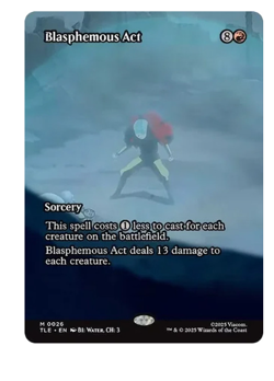 Blasphemous Act - Borderless Avatar MTG - Image 1