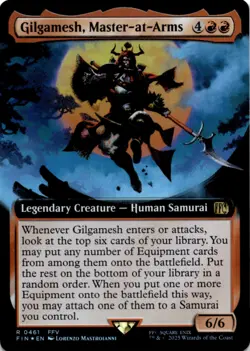 MTG Gilgamesh, Master-at-Arms (Extended Art) Foil NM FINAL FANTASY Magic 461 - Image 1
