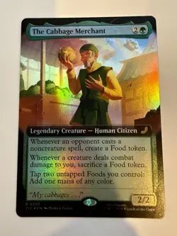 The Cabbage Merchant - Extended Art FOIL - Avatar MTG - SHIPS NOW! - Image 1