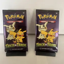 2023 TCG Pokemon Trick Or Trade Booster 2 Packs Sealed - Image 1