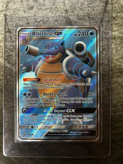 Blastoise GX SM189 - Black Star SM Promo - Full Art Ultra Rare Pokemon Card TCG - Image 1